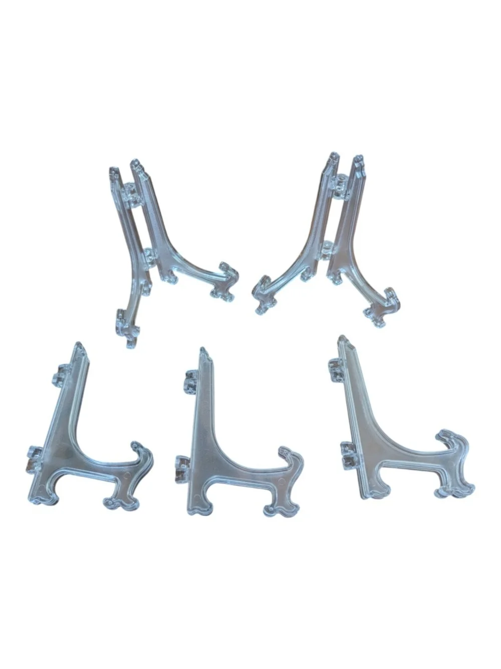 Clear Acrylic Display Easel Stand - Set of 5